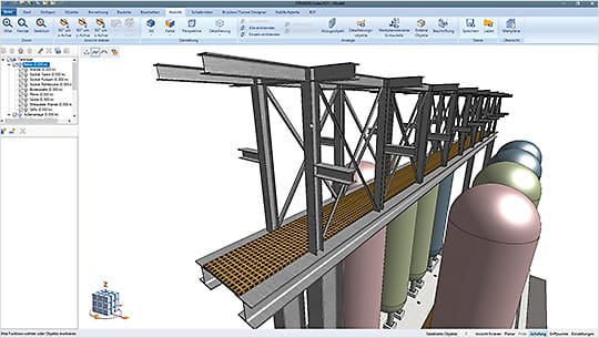 STRAKON 2021 permet de planifier avec différents matériaux tels que le béton, le bois, l'acier, etc.